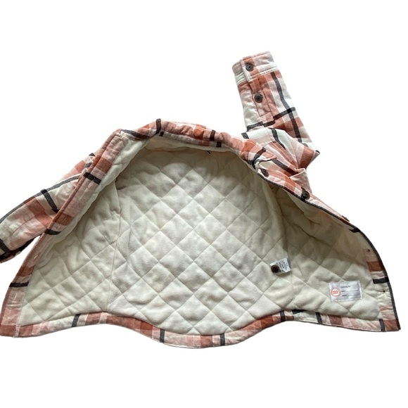 WONDER NATION Girl’s Plaid Button Down Shacket  Size: S (6-6X) - Picture 4 of 7